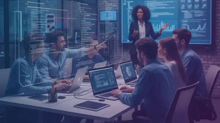 Students learning DevOps, Full Stack and Data Science at PreciseIN Technologies Hyderabad